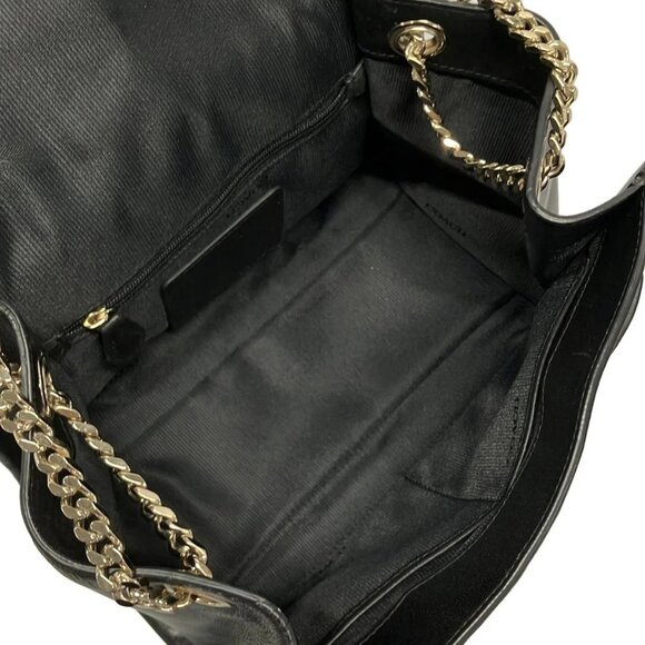 Auth COACH Ranger Flap Crossbody 33566 Black Leather - Shoulder Bag - Picture 6 of 16